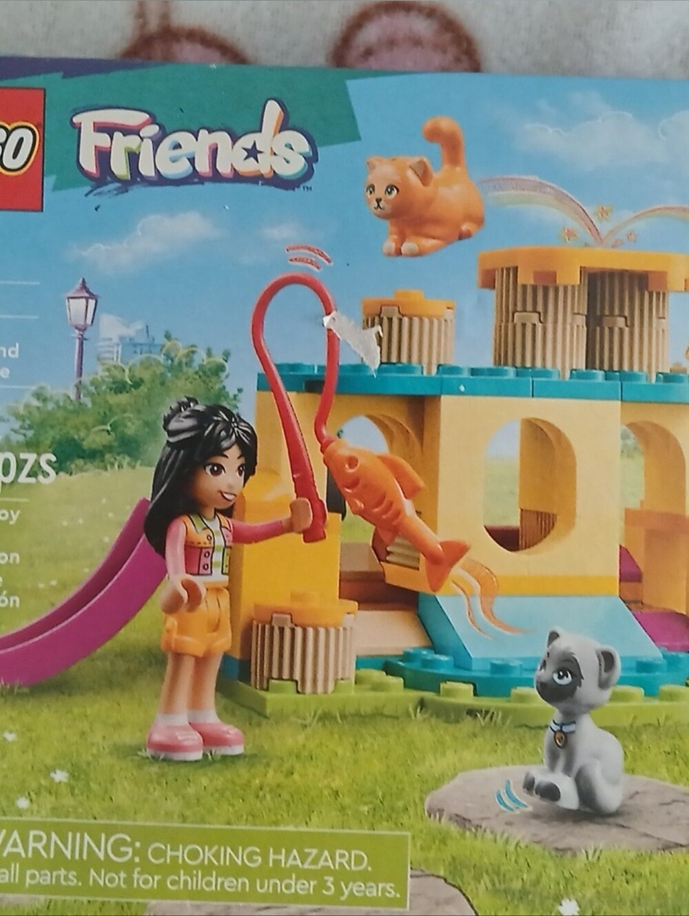 LEGO Friends Yellow Teal Pink Cat Playground Adventure